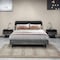 Armen Living Mohave 3 Piece Acacia King Bed and Nightstands Bedroom Set SETMVBDKG3A - alternate 3